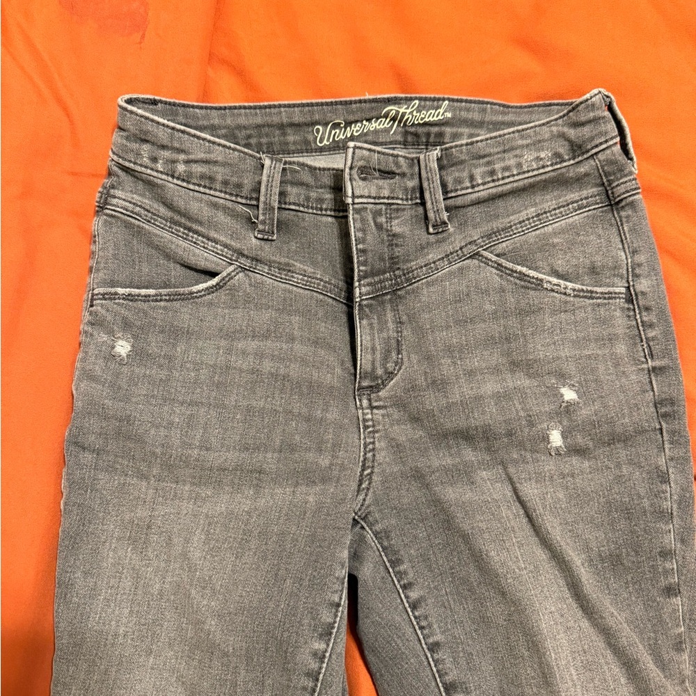 Universal Thread Women's Dark Gray Skinny Jeans